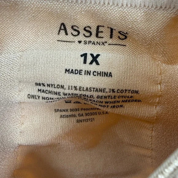 NWT Assets By Spanx Naked 1X Shaping Open Bust Bodysuit - Picture 9 of 11